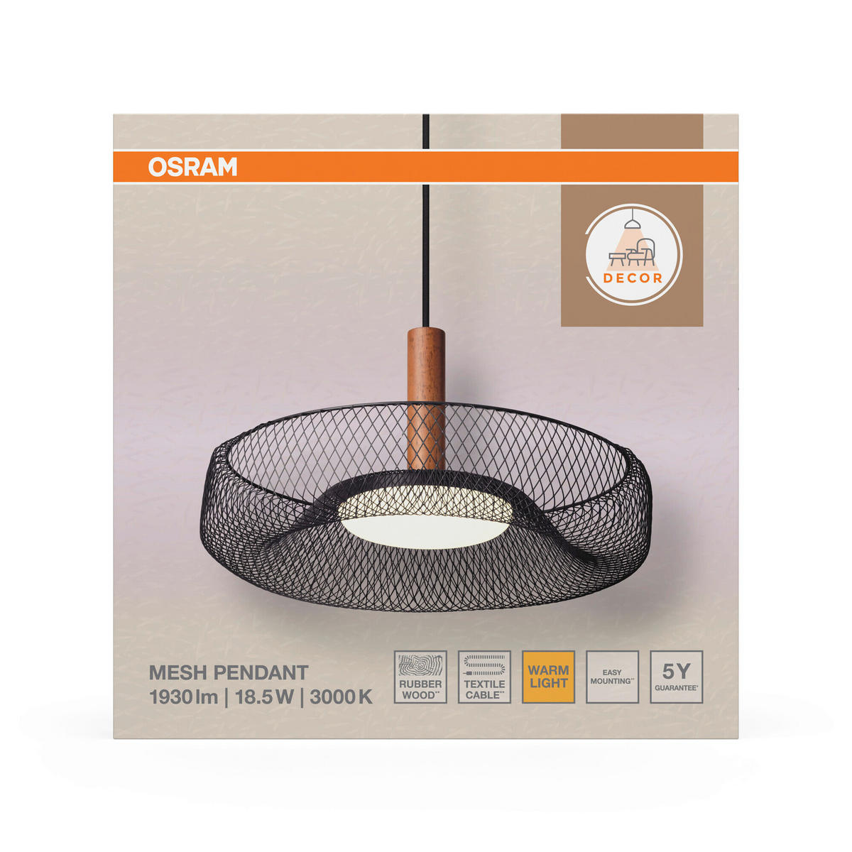 LED-HÄNGELEUCHTE 40/120 cm  - Schwarz, Basics, Holz/Kunststoff (40/120cm) - Osram