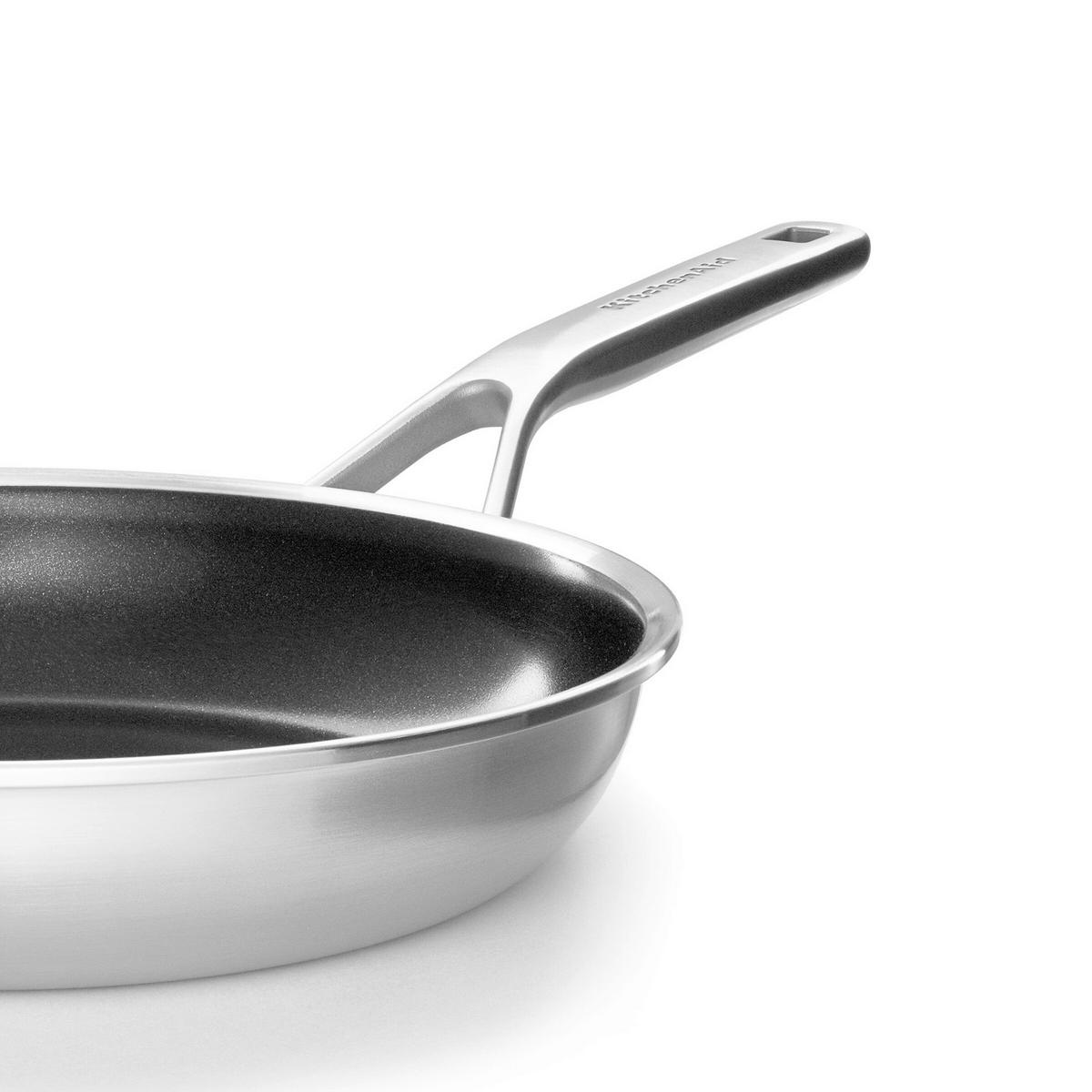 PFANNENSET Multi-Ply Stainless Steel Edelstahl 2-teilig  - Edelstahlfarben/Schwarz, Basics, Metall (24 // 28cm) - Kitchenaid