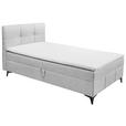 BOXBETT 120/200 cm  in Hellgrau  - Hellgrau, Basics, Holzwerkstoff/Textil (120/200cm) - Xora