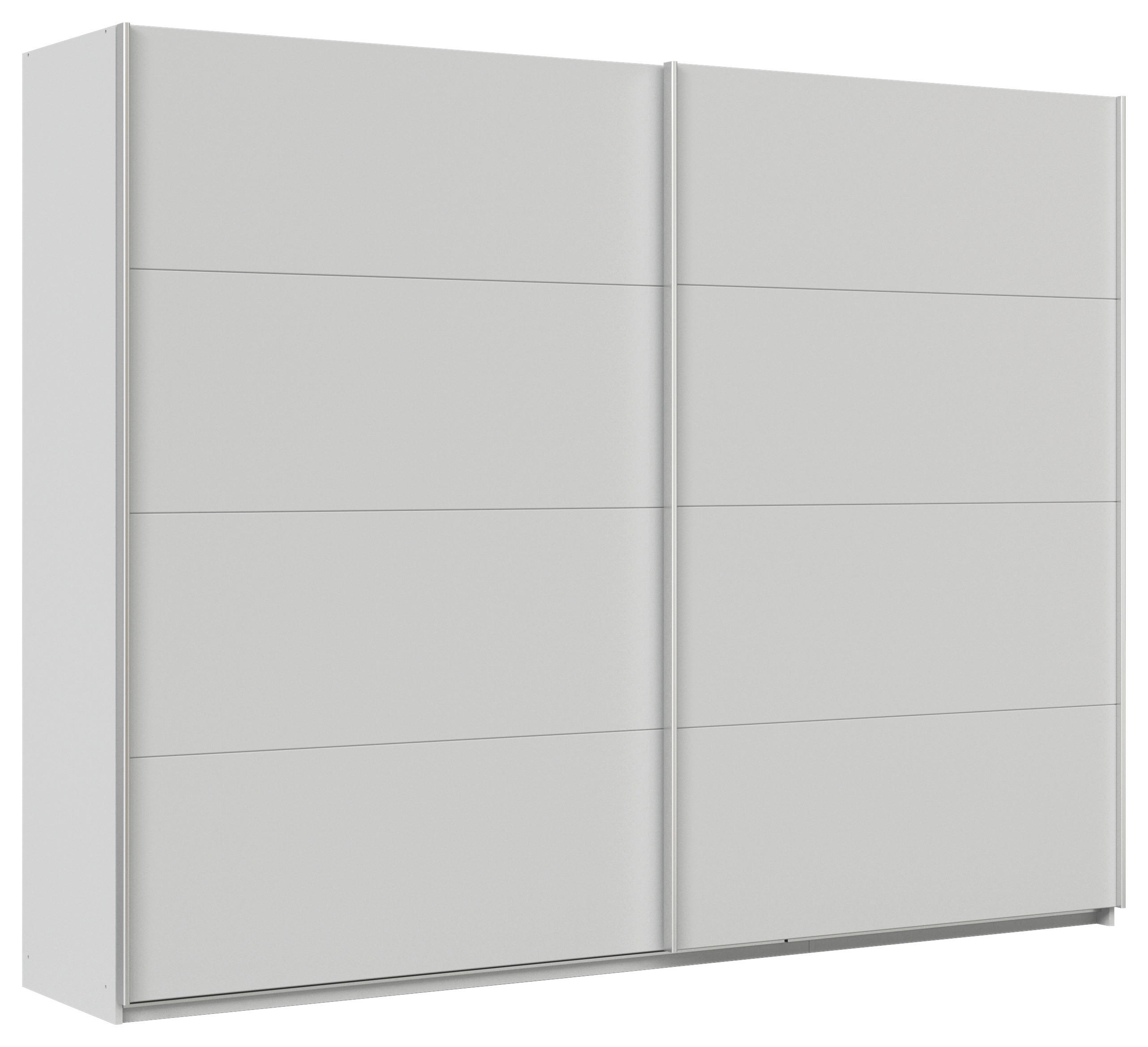 SCHWEBETÜRENSCHRANK  in Seidengrau  - Seidengrau/Alufarben, KONVENTIONELL, Holzwerkstoff/Metall (271/210/62cm) - Xora