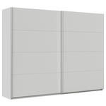 SCHWEBETÜRENSCHRANK  in Seidengrau  - Seidengrau/Alufarben, KONVENTIONELL, Holzwerkstoff/Metall (271/210/62cm) - Xora