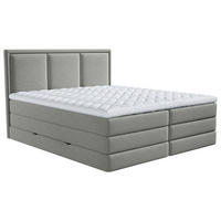 BOXSPRING KREVET    200/220 cm  - taupe, Design, tekstil/plastika (200/220cm) - MID.YOU