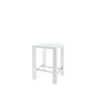 BAROVÝ STŮL, bílá, 80/80/108 cm - bílá, Design, dřevo/kompozitní dřevo (80/80/108cm) - Venda