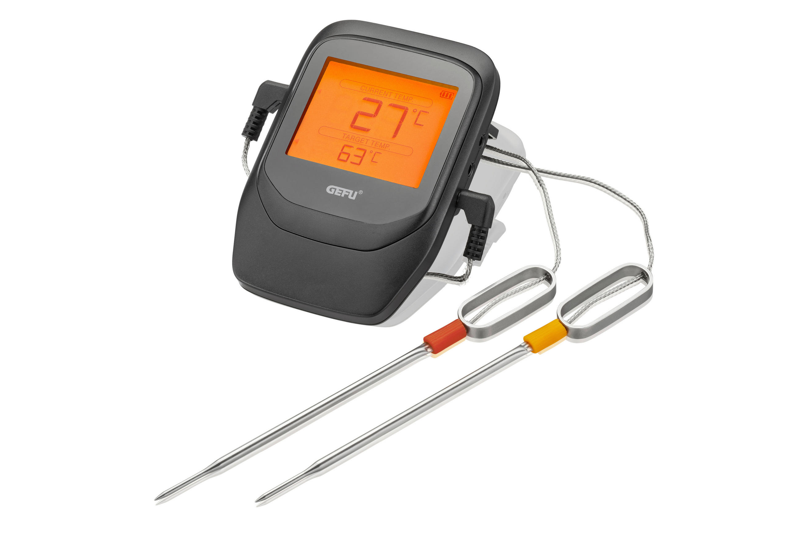 UBODNI TERMOMETAR CONTROL  - siva/boje oplemenjenog čelika, Basics, metal/plastika (8/11,5/2,5cm) - Gefu