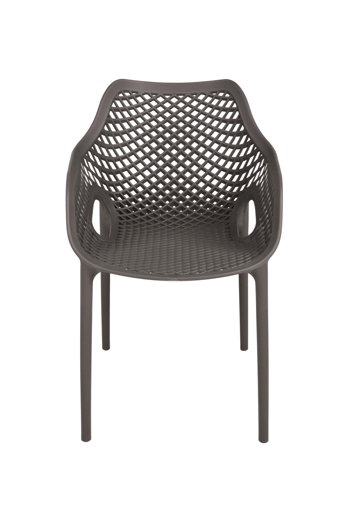 GARTENSTUHL-SET Anthrazit  - Anthrazit, MODERN, Kunststoff (53/82/60cm) - Gardenson