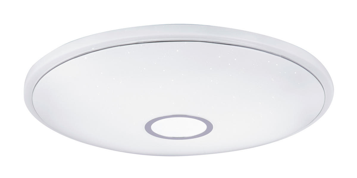 LED-DECKENLEUCHTE 30 W  68/10 cm    - Weiss/Opal, Basics, Kunststoff/Metall (68/10cm) - Globo