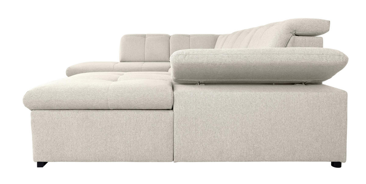 WOHNLANDSCHAFT in Beige  - Beige/Grau, Design, Textil/Metall (215/328/173cm) - MID.YOU