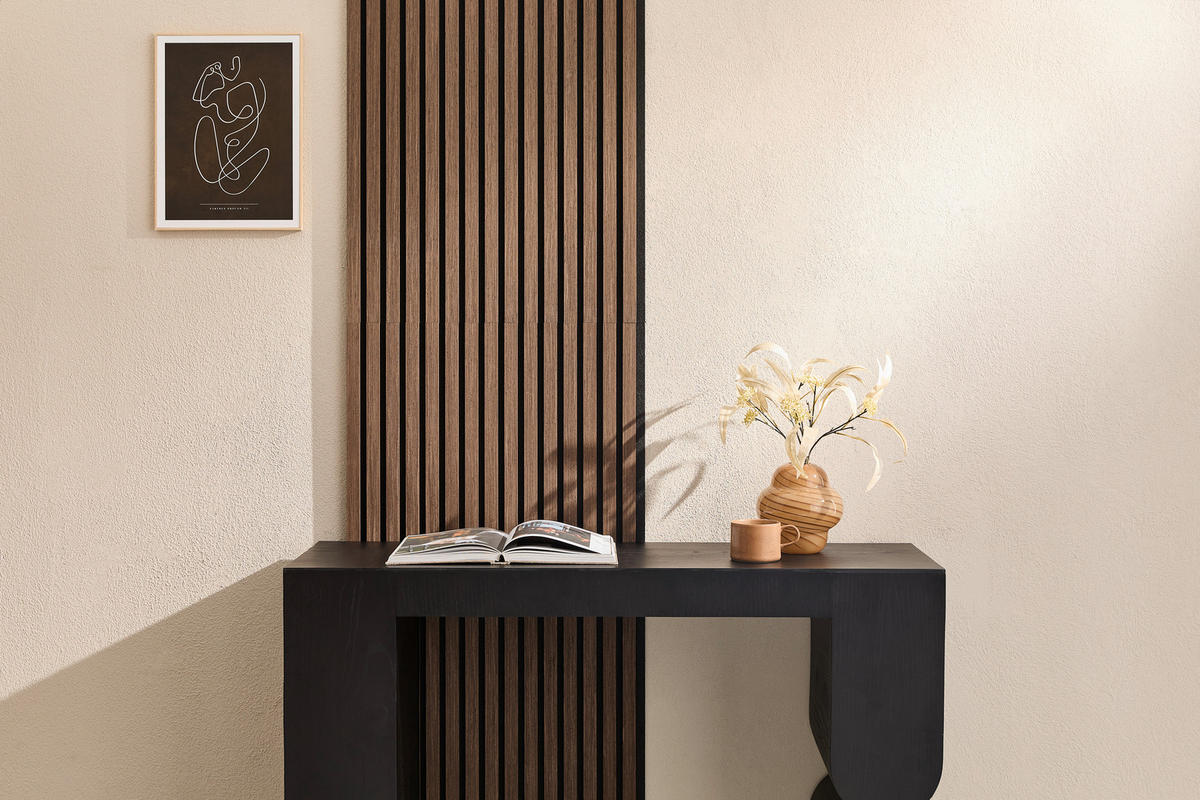 AKUSTICKÝ PANEL 60/120/2,1 cm   - šedá/černá, Basics, dřevo/kompozitní dřevo (60/120/2,1cm) - Boxxx