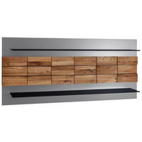 WANDBOARD  135/60,8/22,5 cm  - Kaschmir/Eichefarben, Design, Glas/Holz (135/60,8/22,5cm) - Novel