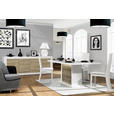 HIGHBOARD  in 121/145/45 cm  - Eichefarben/Weiß, Design, Holzwerkstoff (121/145/45cm) - Carryhome