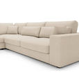 ECKSOFA in Cord Creme  - Creme/Schwarz, KONVENTIONELL, Kunststoff/Textil (250/314cm) - Carryhome