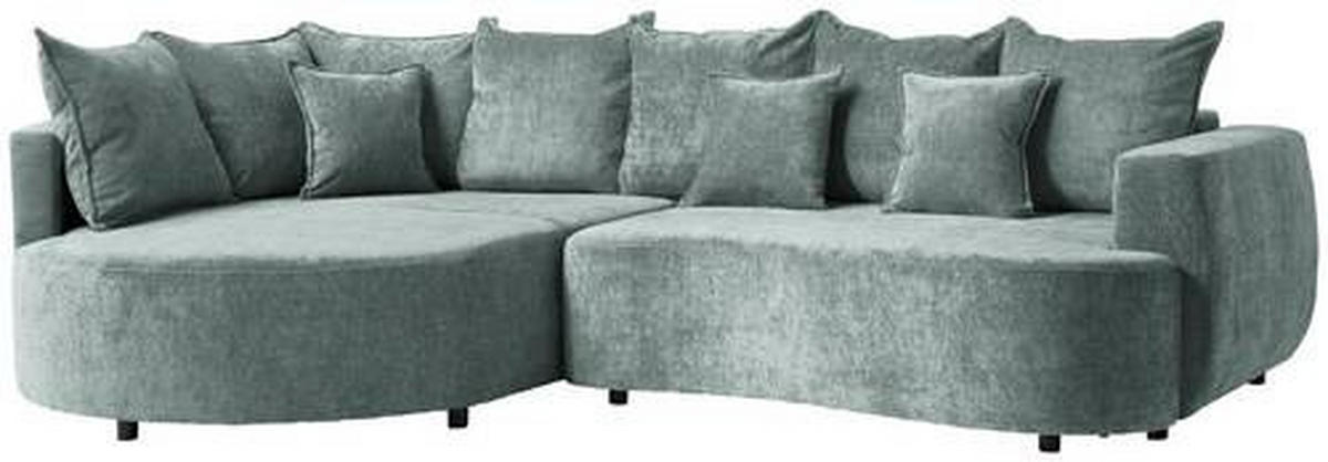 Freisteller von Carryhome ECKSOFA Mintgrün Chenille.