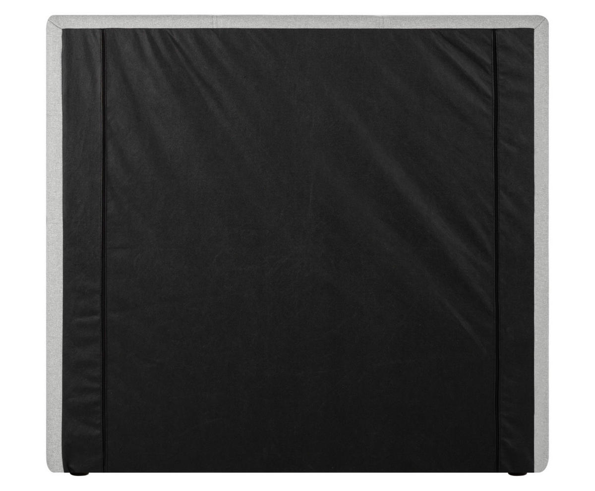 BOXSPRINGBETT 90/200 cm  in Hellgrau  - Hellgrau/Schwarz, Design, Kunststoff/Textil (90/200cm) - Welnova
