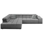 ECKSOFA  in Feincord Grau  215/319 cm  - Schwarz/Grau, Design, Kunststoff/Textil (215/319cm) - Hom`in