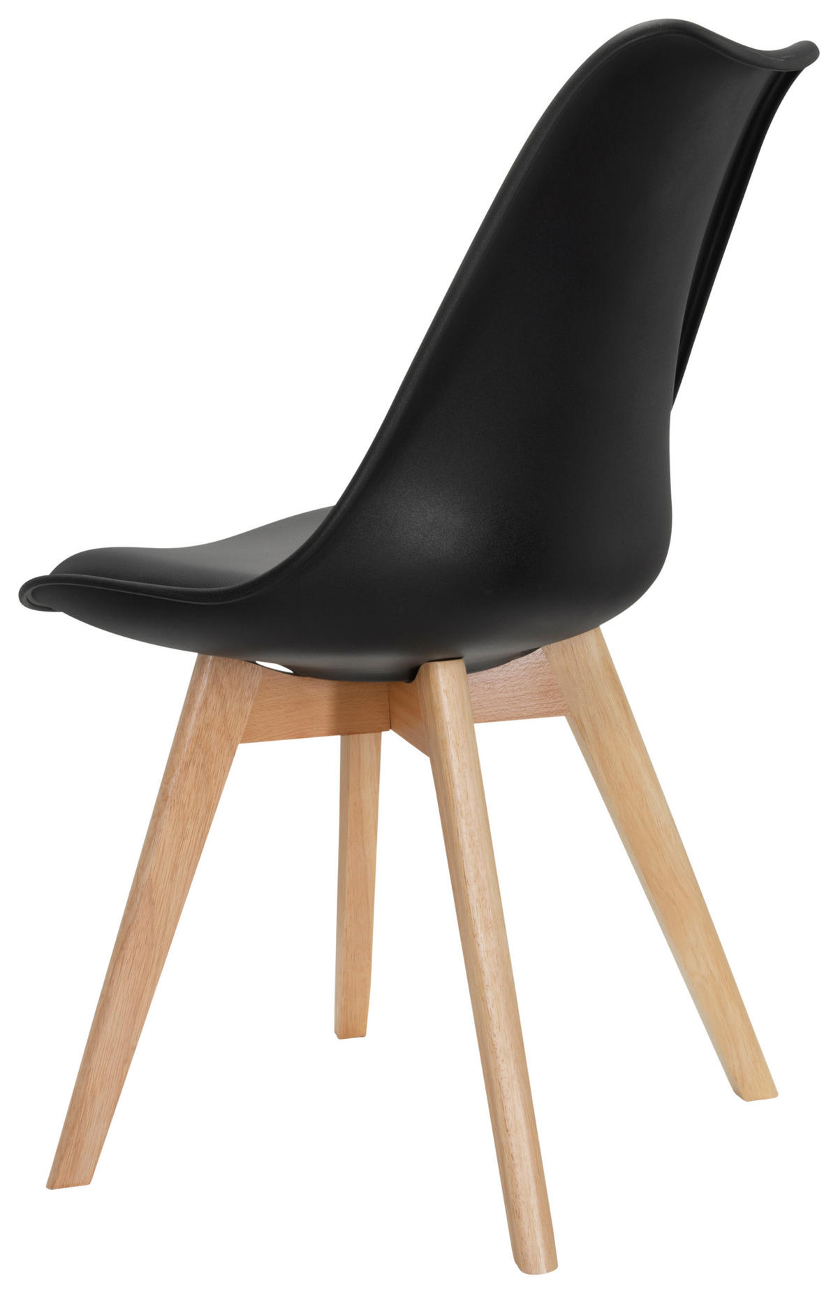 SET STOLOV, umetna masa, tekstil črna, barve bukve  - črna/barve bukve, Moderno, umetna masa/tekstil (748/87/56cm) - MID.YOU