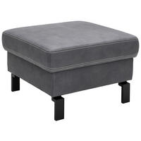 HOCKER in Textil Grau  - Beige/Schwarz, Design, Textil/Metall (70/45/70cm) - Hom`in