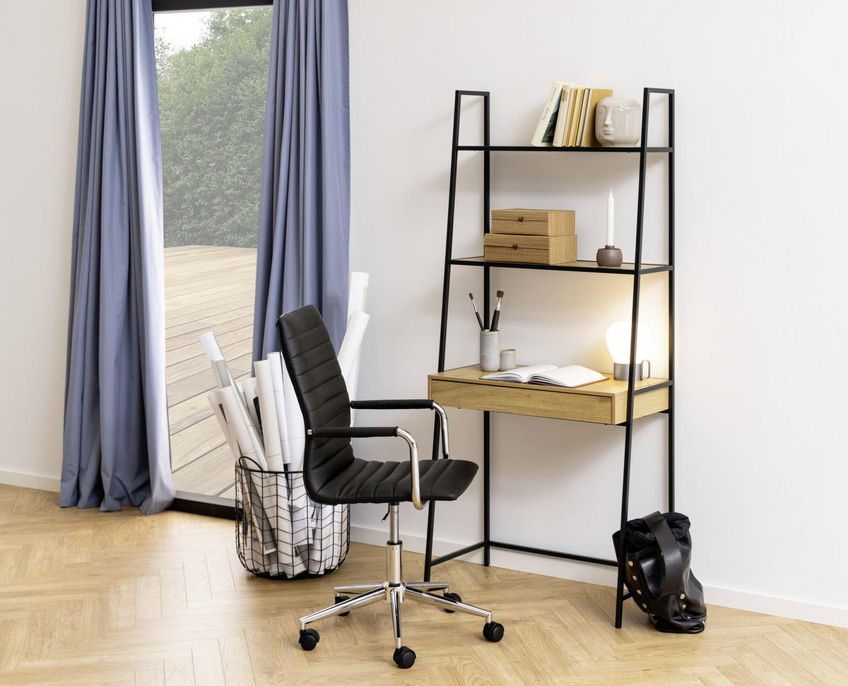 SCHREIBTISCH  in Eichefarben  - Eichefarben, Trend, Holzwerkstoff/Metall (77/174,5/36cm) - MID.YOU