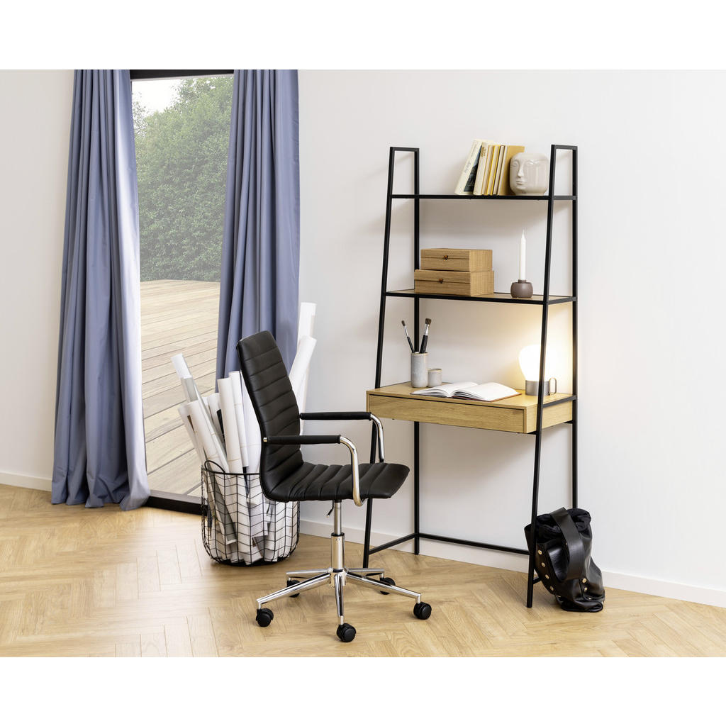 Thumbnail - Mid.you Schreibtisch, Eiche, Metall, Holzwerkstoff, 1 Schubladen, 77x174.5x36 cm, Arbeitszimmer, Schreibtische, Bürotisc...