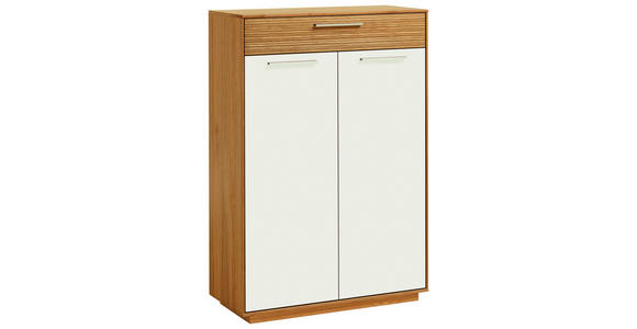 SCHUHSCHRANK 86/103/37 cm - Eichefarben/Weiß, Design, Holz/Holzwerkstoff (86/103/37cm) - Novel