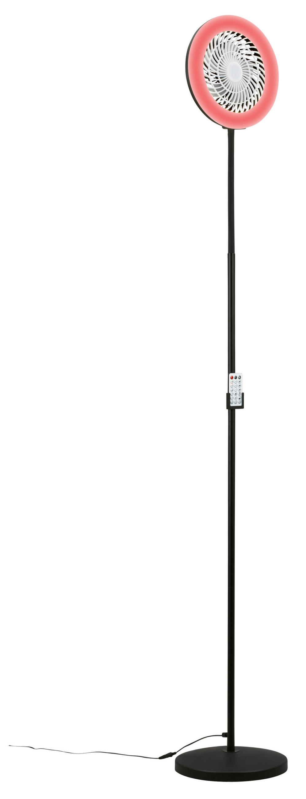 STOJANOVÝ VENTILÁTOR - čierna, Design, kov/plast (28/1850cm)