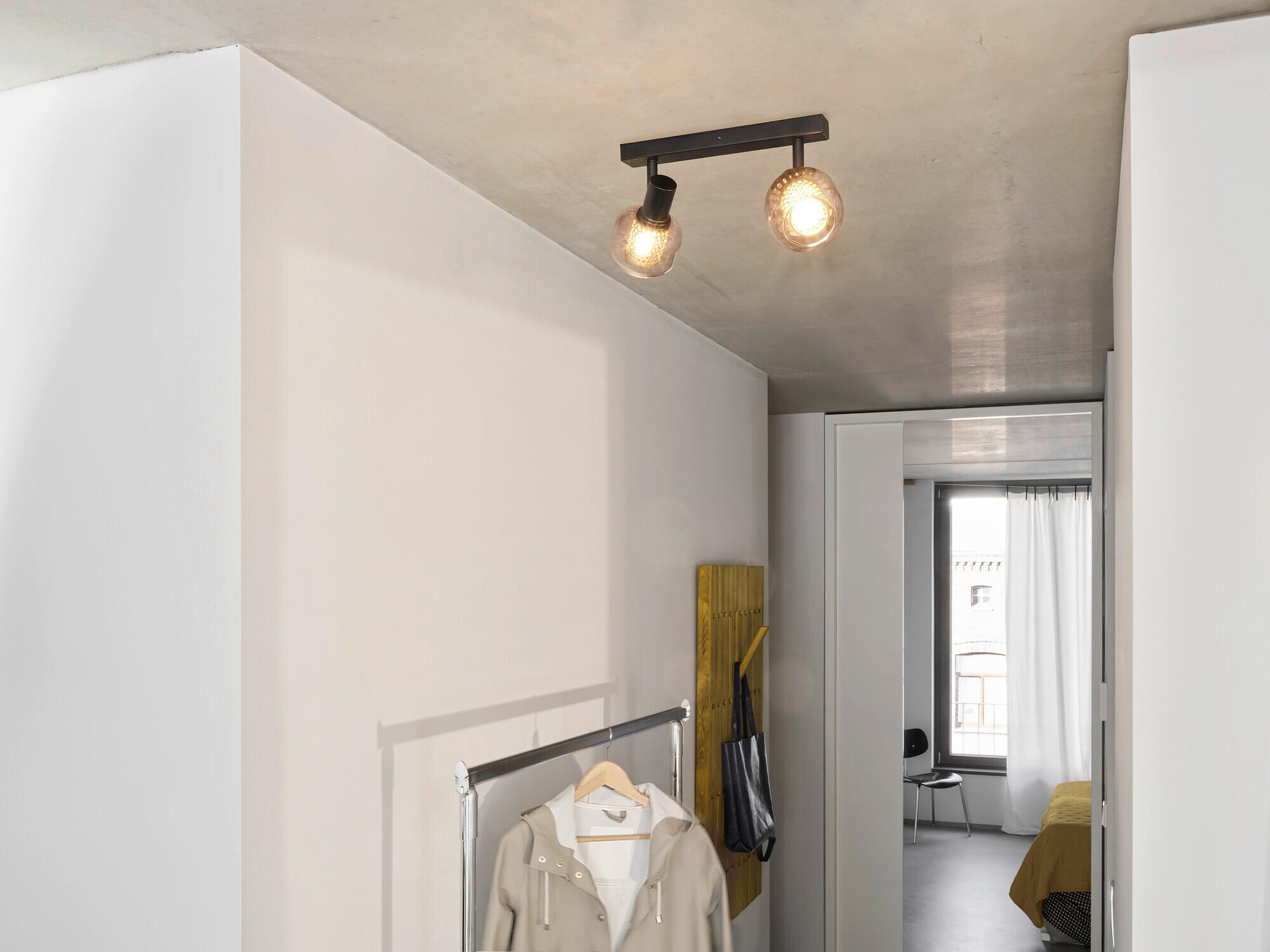 LED-STRAHLER 38,5/17,6/10,5 cm   - Schwarz, Basics, Glas/Metall (38,5/17,6/10,5cm) - Osram