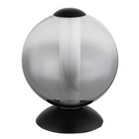 LED-TISCHLEUCHTE 18/21 cm   - Schwarz/Weiß, KONVENTIONELL, Glas/Kunststoff (18/21cm) - Globo