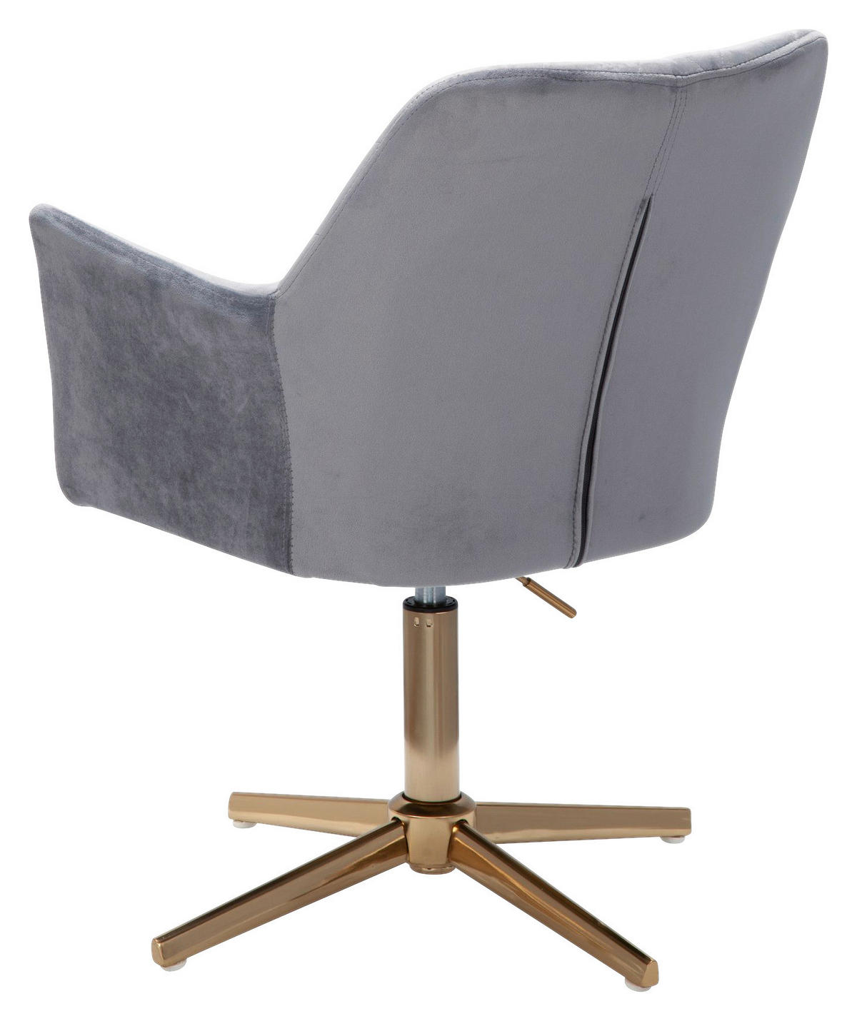 ŽIDLE S PODRUČKAMI, samet, světle šedá - světle šedá/barvy zlata, Moderní, kov/textil (55/97/55cm) - MID.YOU