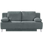 SCHLAFSOFA  in Cord Grau  - Chromfarben/Grau, MODERN, Textil/Metall (197/92/88cm) - Novel