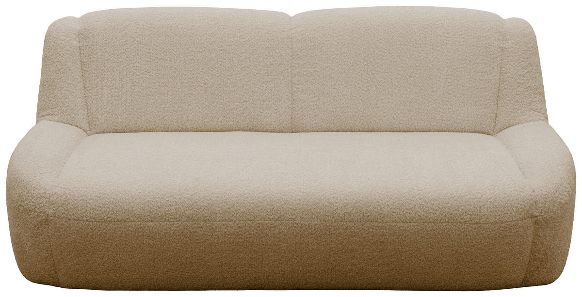 3-SITZER-SOFA 100 034 Chenille Taupe  - Taupe/Creme, MODERN, Kunststoff/Textil (197/82/93cm) - Livetastic