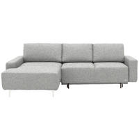 ECKSOFA  in Mikrovelours Naturfarben  160/248 cm  - Alufarben/Naturfarben, Design, Textil/Metall (160/248cm) - Sedda