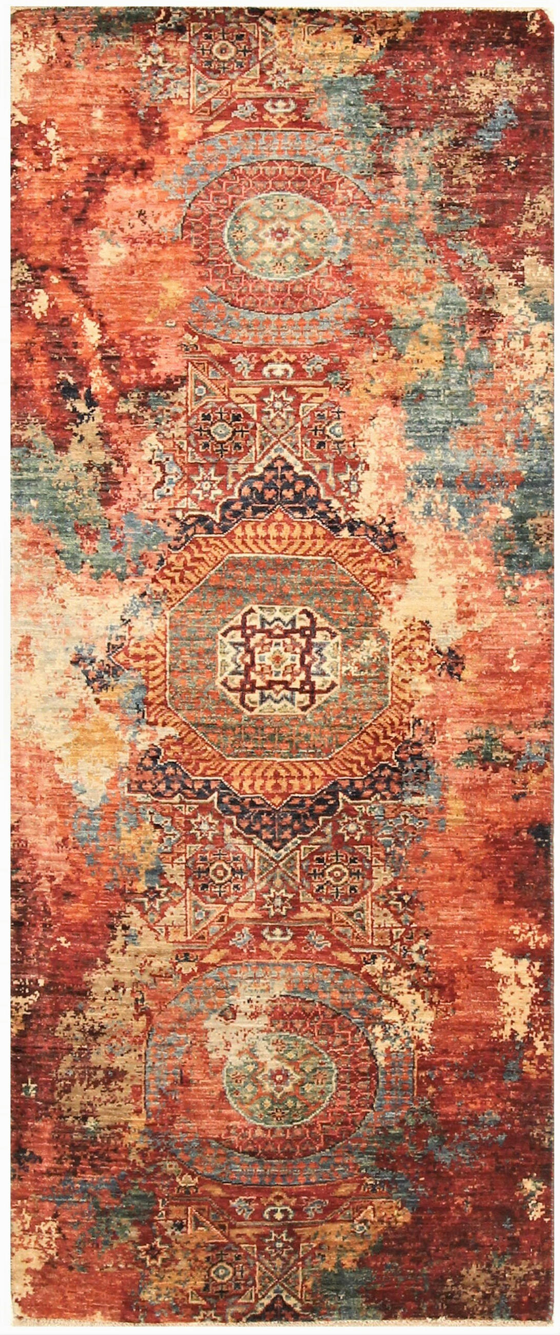 ORIENTTEPPICH 80/350 cm Mamluk Starlight Multicolor  - Multicolor, Design, Textil (80/350cm) - Cazaris