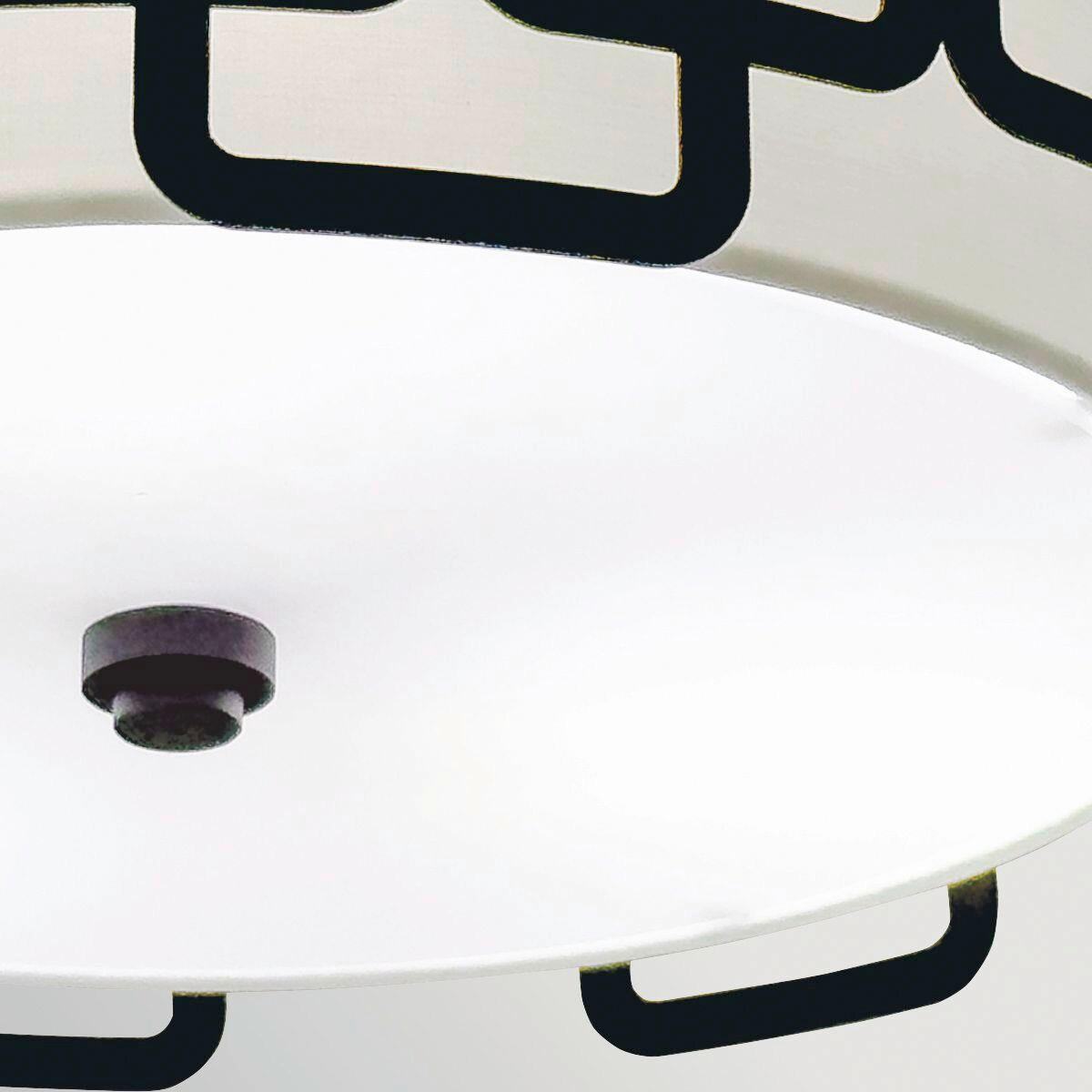 DECKENLEUCHTE Hinkley 37,9/17,8 cm  - Schwarz, Design, Textil/Metall (37,9/17,8cm) - Elstead Lighting