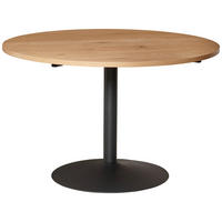 ÉTKEZŐASZTAL - tölgyfa színű/fekete, Lifestyle, faalapú anyag/fém (120/120/76cm) - MID.YOU