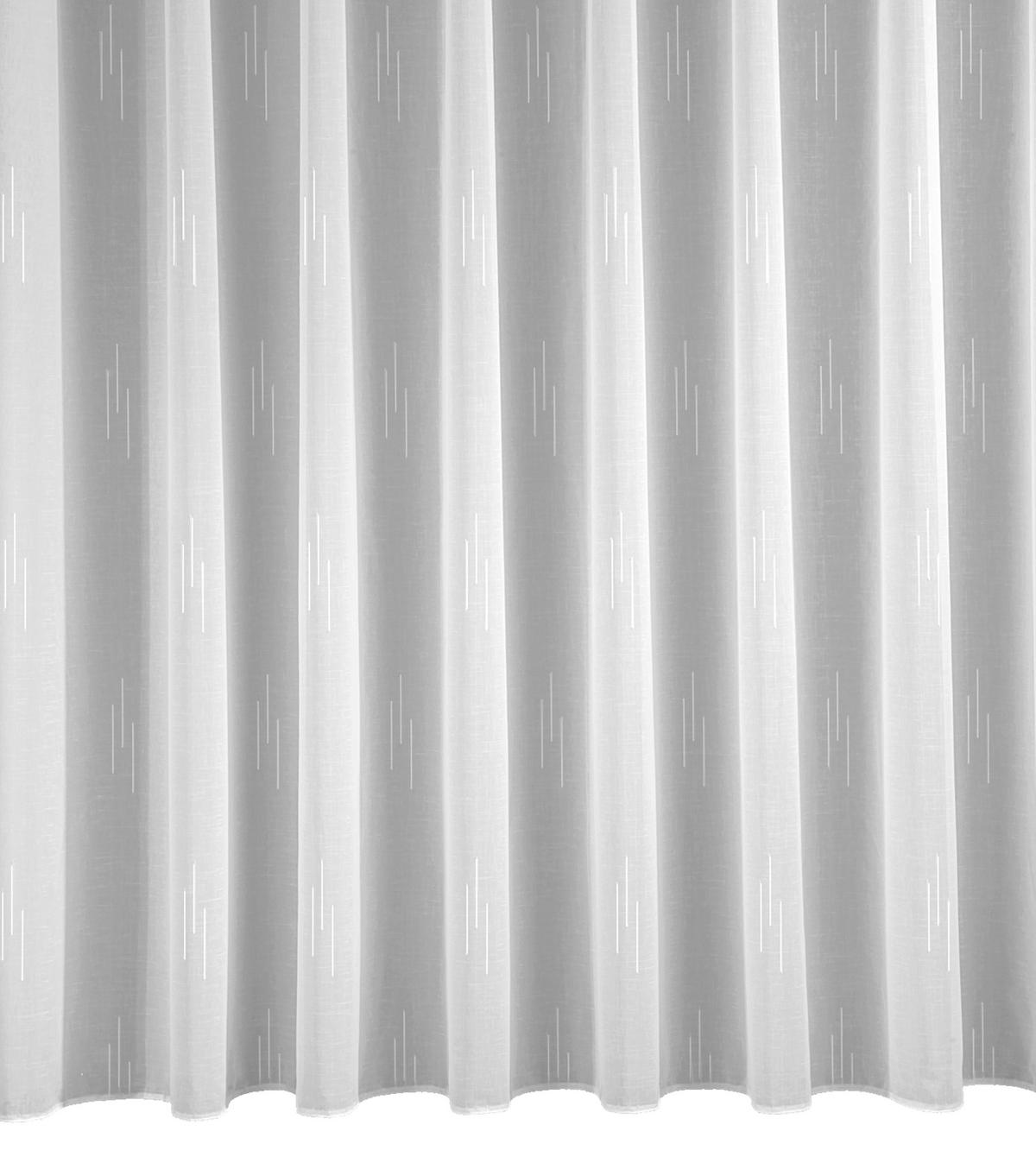 FERTIGSTORE  halbtransparent  450/145 cm   - Weiß, Basics, Textil (450/145cm)
