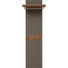 GARDEROBENPANEEL Wildeiche furniert, massiv geschroppt, lackiert, matt Eichefarben, Fango - Fango/Eichefarben, Design, Holz (45-60/186/32cm) - Dieter Knoll