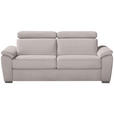 SCHLAFSOFA in Webstoff Naturfarben  - Chromfarben/Naturfarben, KONVENTIONELL, Textil/Metall (206/86/98cm) - Novel