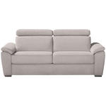 SCHLAFSOFA Webstoff Naturfarben  - Chromfarben/Naturfarben, KONVENTIONELL, Textil/Metall (206/86/98cm) - Novel