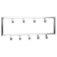 FALI FOGAS - ezüstszínű, Modern, fém (50/20/4cm) - MID.YOU