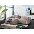 ECKSOFA Braun Flachgewebe  - Creme/Schwarz, MODERN, Kunststoff/Textil (178/231cm) - Carryhome