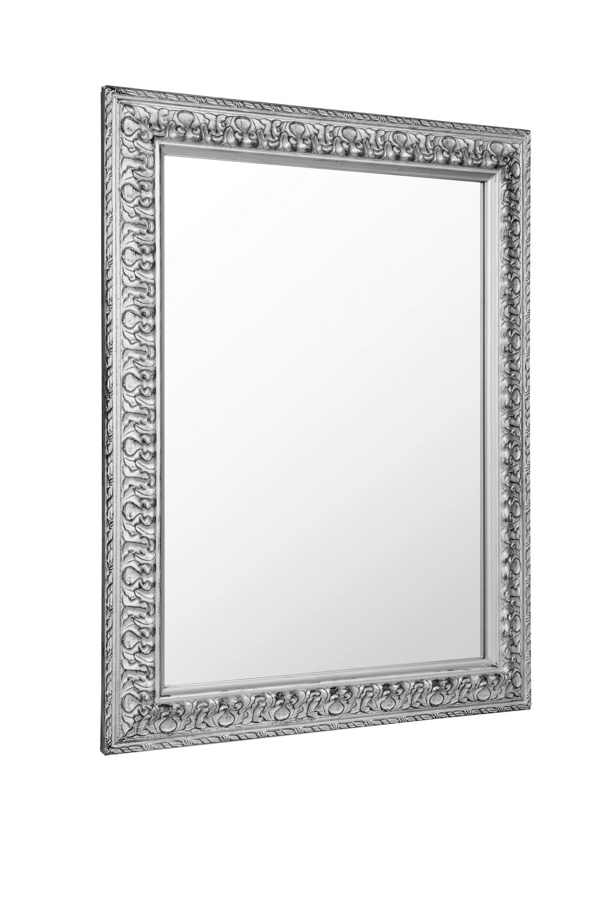 OGLEDALO ZIDNO  55/70/3 cm     - srebrne boje, Lifestyle, staklo/drvo (55/70/3cm) - Carryhome