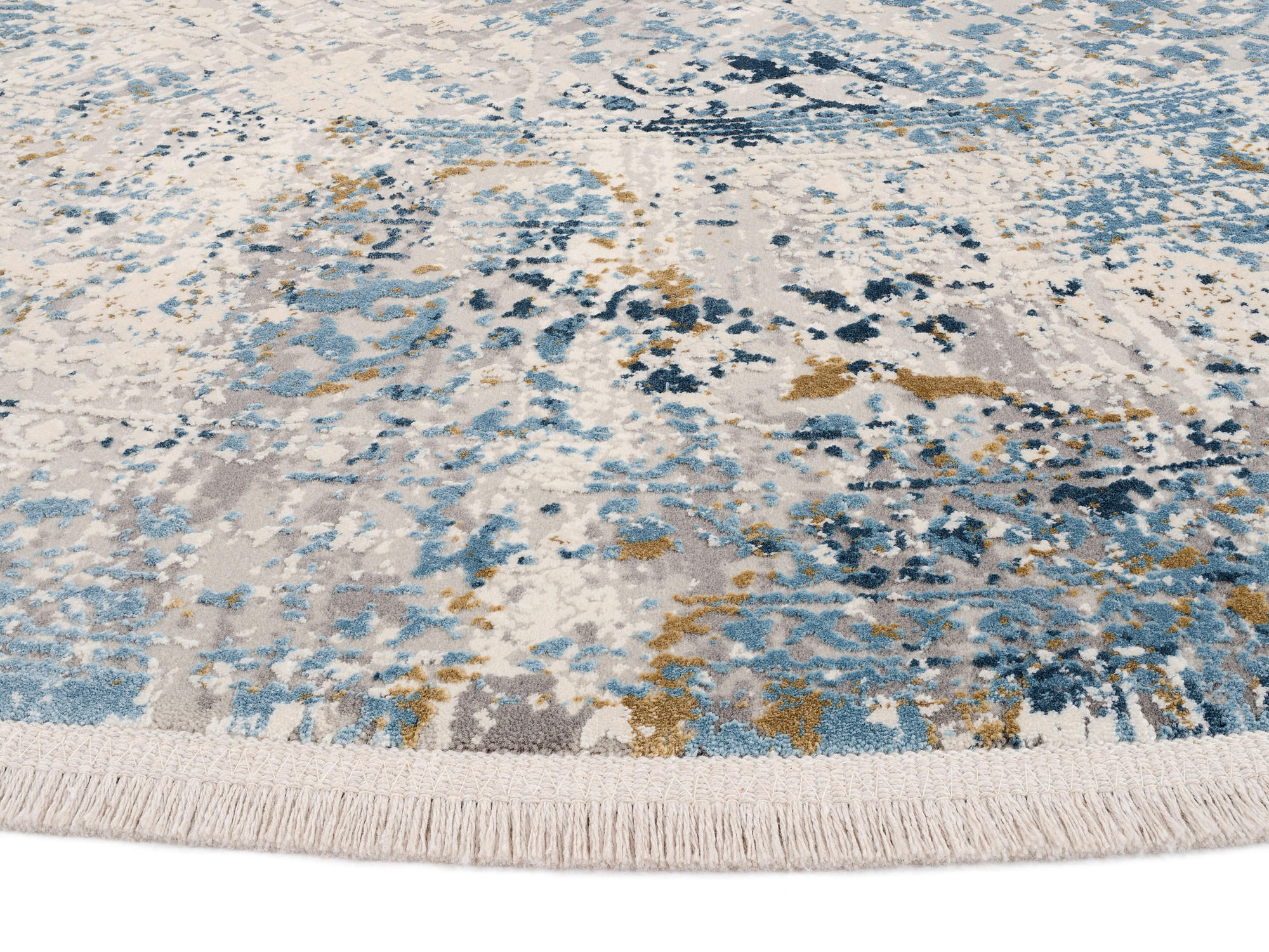 WEBTEPPICH 200 cm Avignon Blau, Grau  - Blau/Grau, Design, Textil (200cm) - Dieter Knoll