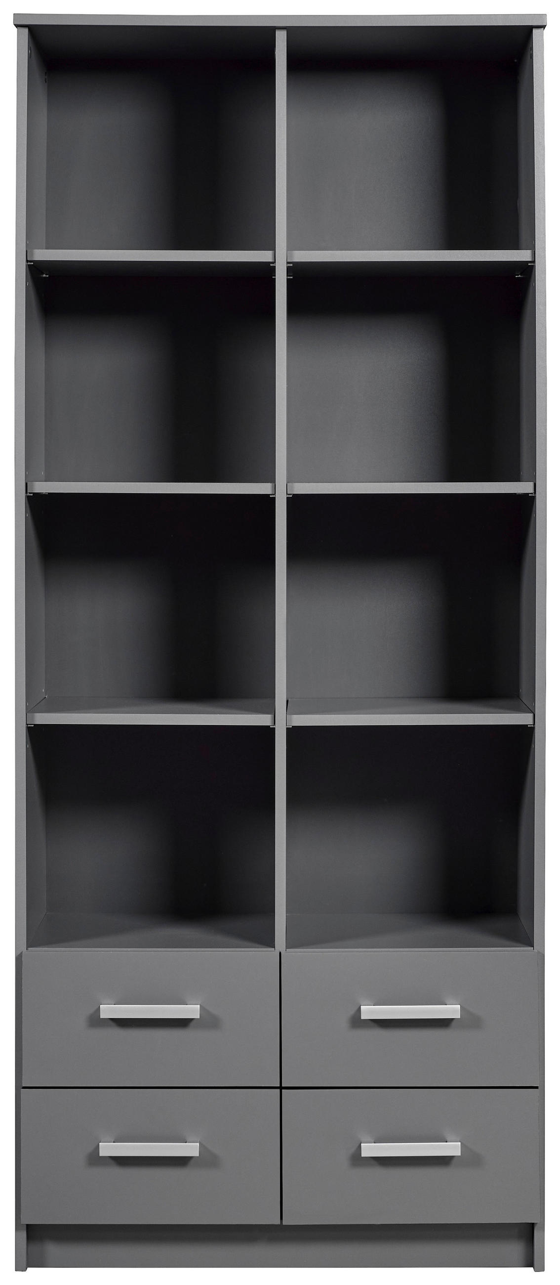 Regal mit Laden Elenzio B: 40 cm Graphitfarben