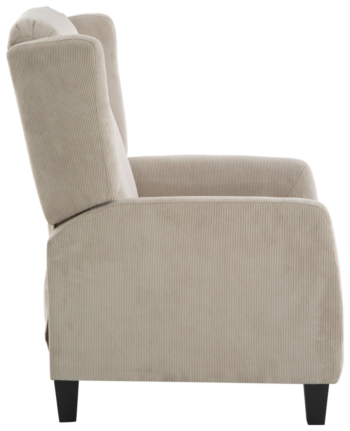 RELAXSESSEL PANNA Cord    - Hellgrau/Schwarz, Design, Kunststoff/Textil (80/105/87-157cm) - P & B