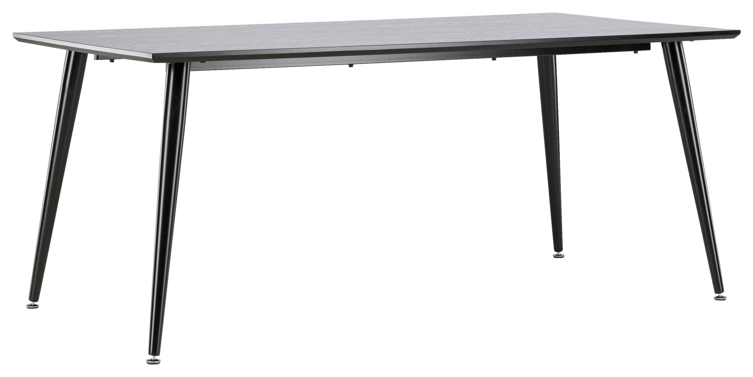 ESSTISCH furniert rechteckig Schwarz - Schwarz, Design, Holzwerkstoff/Metall (180/90/75cm) - Livetastic