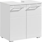 WASCHBECKENUNTERSCHRANK 60/61/38 cm  - Chromfarben/Silberfarben, KONVENTIONELL, Holzwerkstoff/Metall (60/61/38cm) - Xora