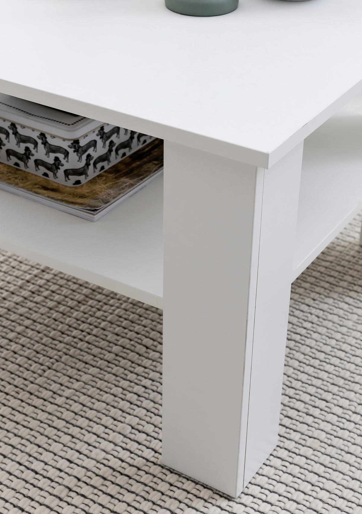 COUCHTISCH in Holzwerkstoff 60/60/42 cm  - Weiß, KONVENTIONELL, Holzwerkstoff (60/60/42cm) - MID.YOU