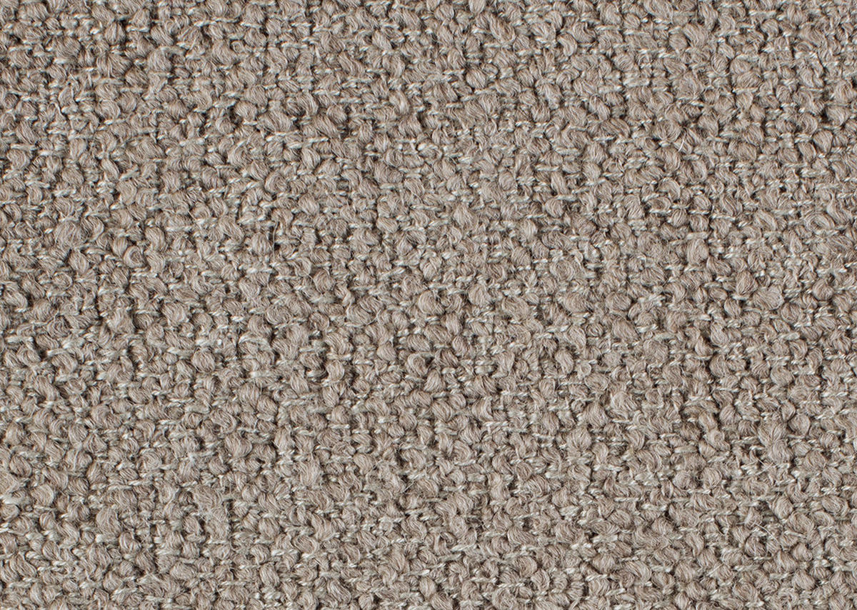 ECKSOFA in Flachgewebe, Struktur Hellbraun  - Hellbraun/Anthrazit, Design, Textil/Metall (254/230cm) - Johann Jakob