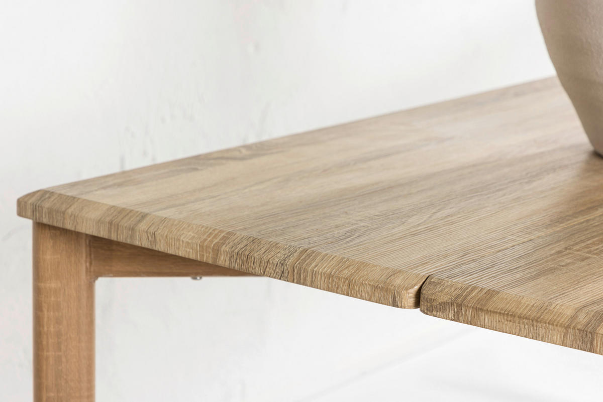 ESSTISCH furniert rechteckig Beige  - Beige, Design, Holzwerkstoff/Metall (200/90/75cm) - Livetastic