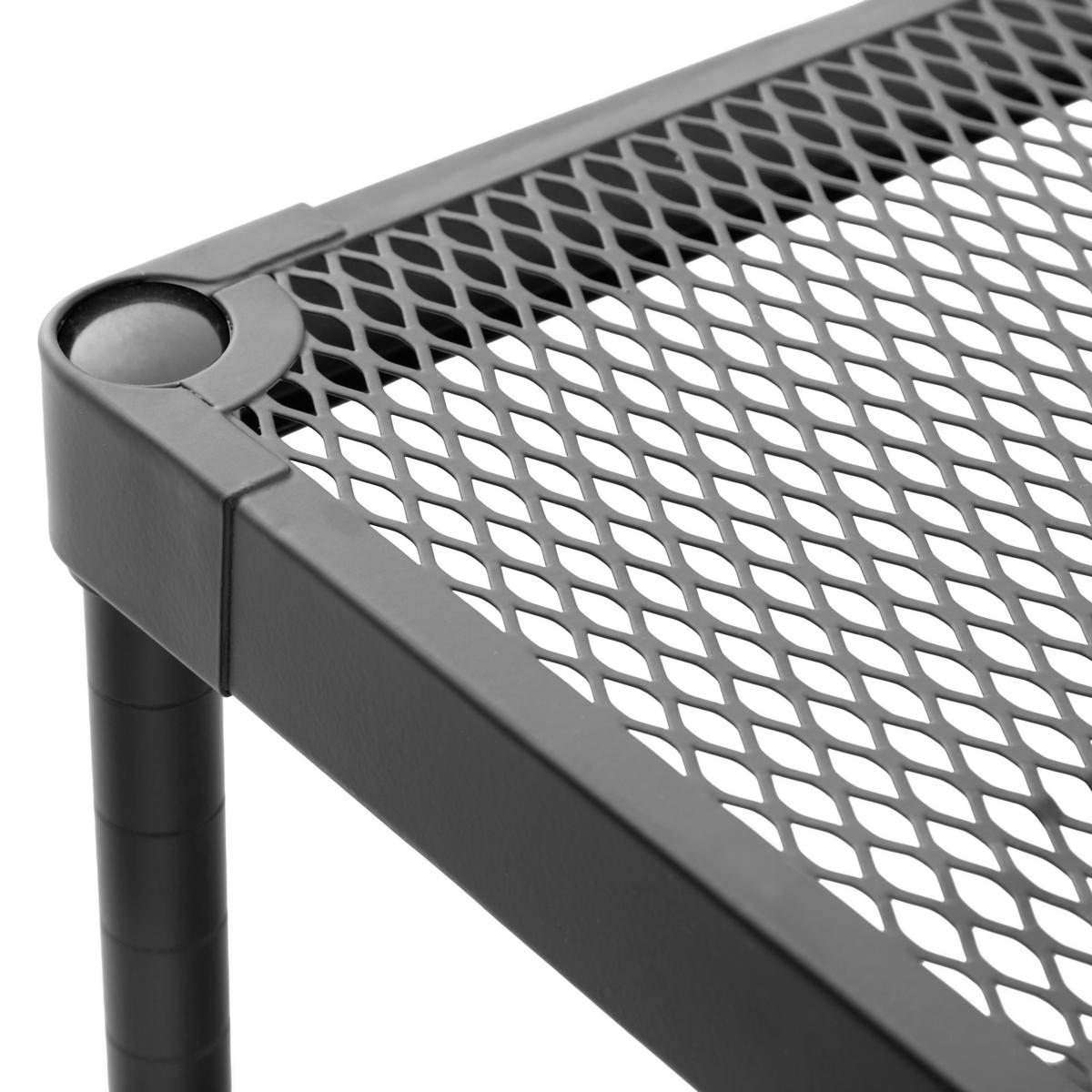 SCHUHREGAL Schwarz  - Schwarz, Design, Kunststoff/Metall (75/40/32cm) - MID.YOU