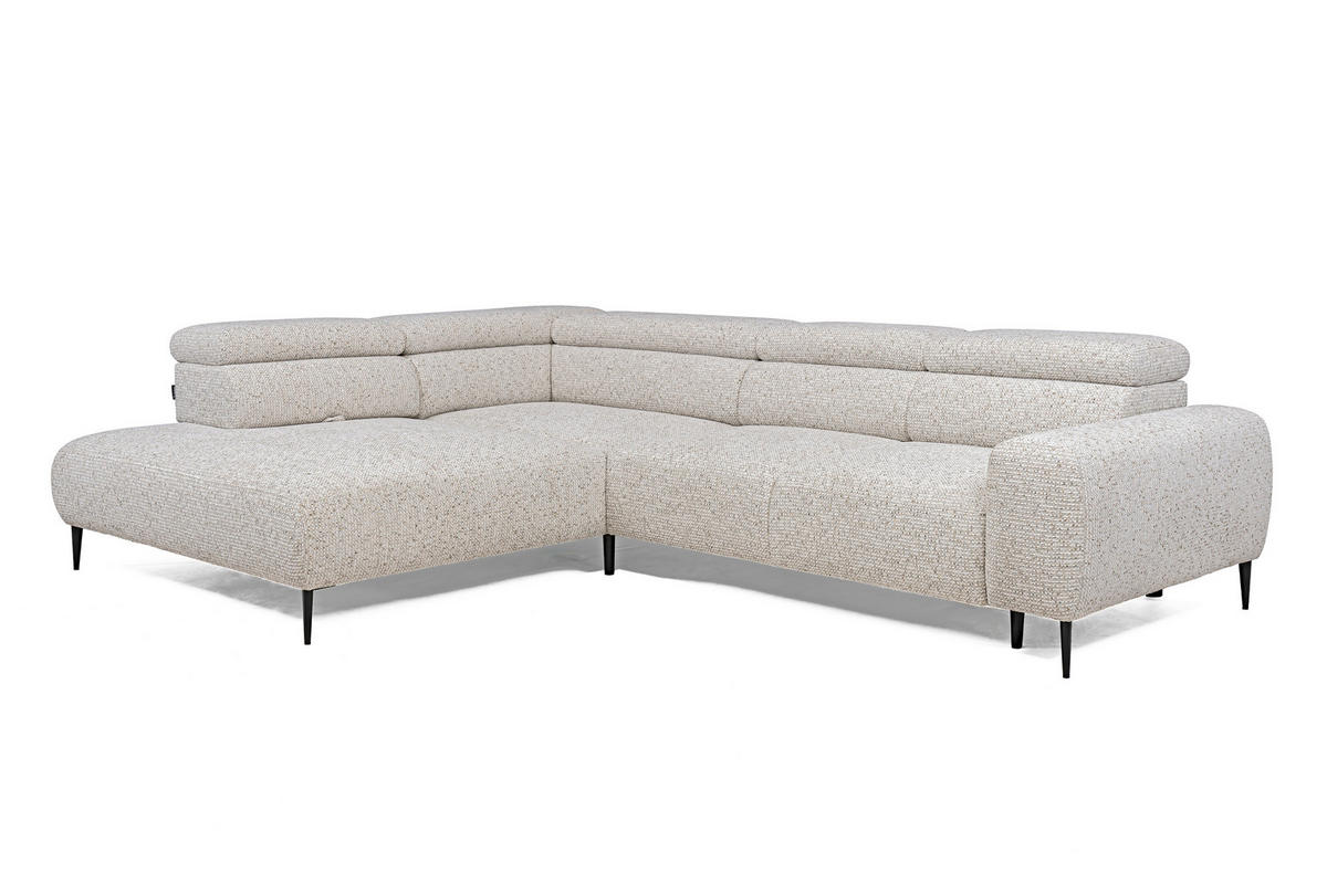SOFFA i textil ecru  - svart/ecru, Design, metall/textil (304/77/108cm) - Stylife